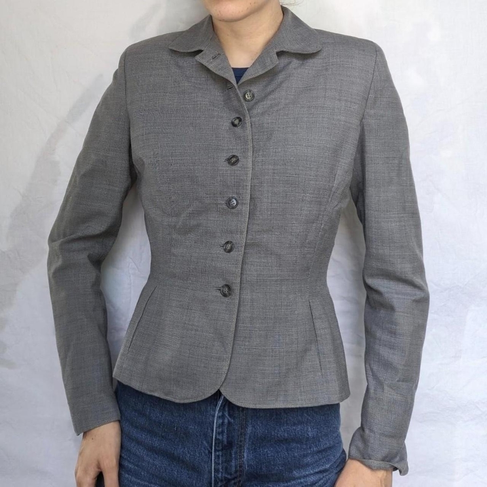 Vintage 50's 60's Grey Tailored Blazer Jacket